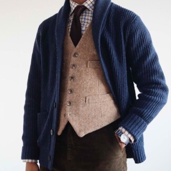 Polo RL - Herringbone Langley Vest (Made in Italy)